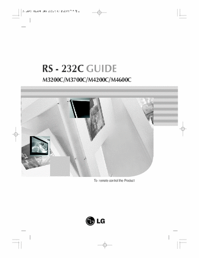 LG Flatron M4200C Service Manual - Specs - User - RS232